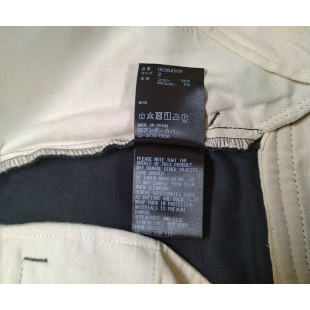 UNDERCOVER(アンダーカバー)のUNDERCOVER アンダーカバー 22AW 品番 UC2B4509 ストラップディテール カーゴパンツ ブラック サイズ2 正規品 / 29580 メンズのパンツ(ワークパンツ/カーゴパンツ)の商品写真