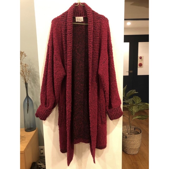 高品質の激安パレスpeaced out knitカウチン カーディガン