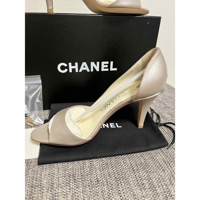 専門店では CHANEL - 新品CHANELココマークオープントゥパンプス36