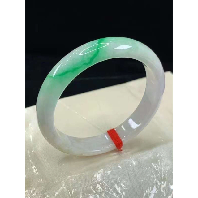 No 281504 天然無処理 A貨 翡翠 ヒスイ バングル-
