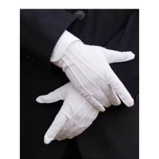 新品未使用　白手袋ホワイトグローブ　WHITE GLOVES  (残り6)(手袋)