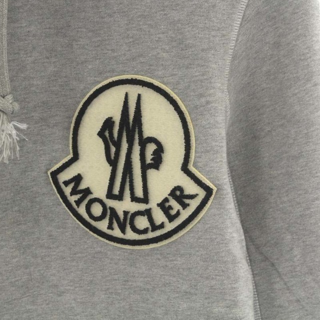MONCLER スウェット S グレー ベージュ | livro.funcionalink.com.br