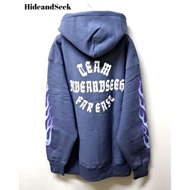 XL HIDEANDSEEK Flame Hooded Sweat Shirt