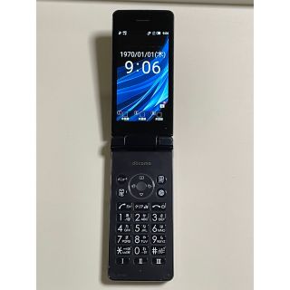 シャープ(SHARP)の SIMフリー SHARP AQUOS ケータイ SH-02L ブラック★ 中古(携帯電話本体)