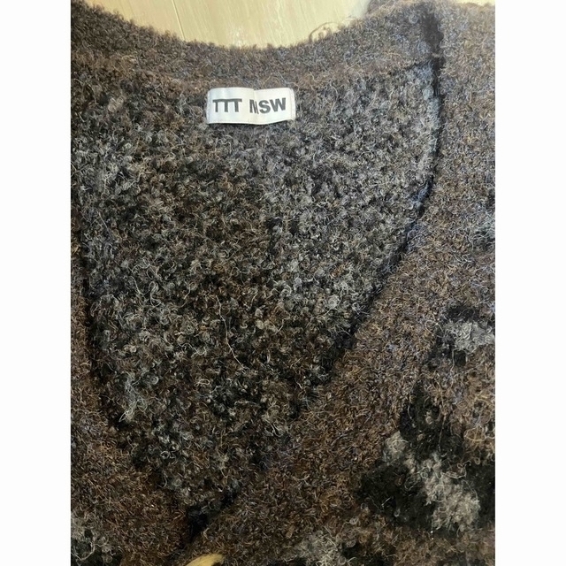 TTT_MSW leopard knit cardigan