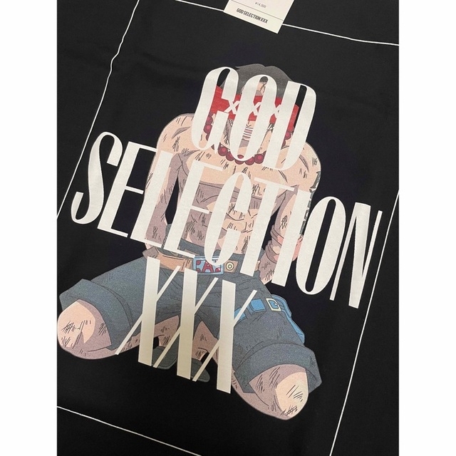 GOD SELECTION XXX(ゴッドセレクショントリプルエックス)の新品 GOD SELECTION XXX ONE PIECE エース  S 黒 メンズのトップス(Tシャツ/カットソー(半袖/袖なし))の商品写真