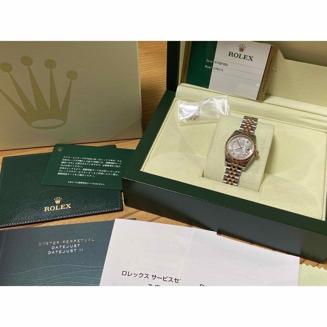 ROLEX(ロレックス)のロレックス179171シェルPGダイヤ　デイトジャスト　ローズゴールド レディースのファッション小物(腕時計)の商品写真