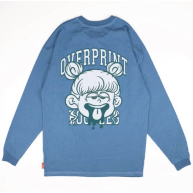 overprint BOOTLEG LS Tee (blue)の通販 by sora |ラクマ