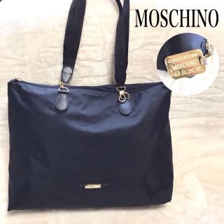 MOSCHINO　トートバッグ　スエード素材　希少