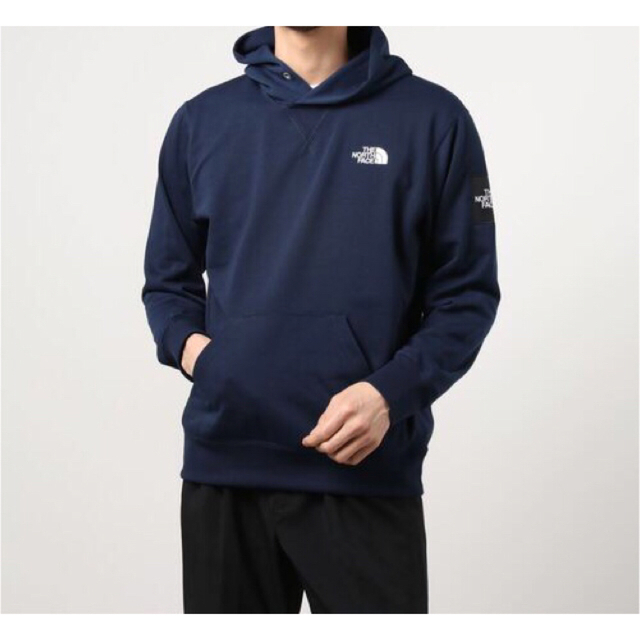 THE NORTH FACE(ザノースフェイス)の【早い者勝ち】ノースフェイス スクエア ロゴ フーディ パーカー Mサイズ メンズのトップス(パーカー)の商品写真