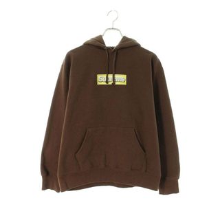 Supreme Bling Box Logo Hooded XL Brown 茶