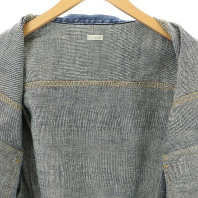 アプレッセ 22AW デニムジャケット ジージャン 前開き 44 青 | www