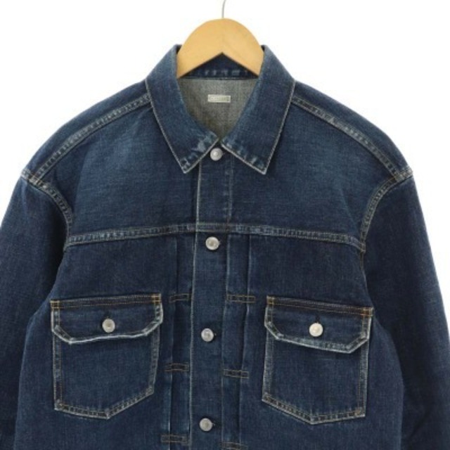 アプレッセ 22AW デニムジャケット ジージャン 前開き 44 青 | www