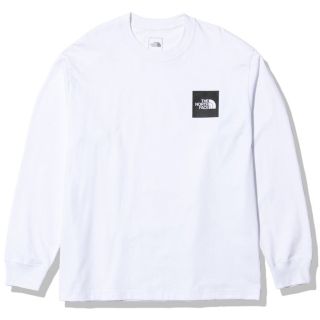 ザノースフェイス(THE NORTH FACE)の【新品未使用】ノースフェイス  スクエアロゴ　Tシャツ　長袖　M(Tシャツ/カットソー(七分/長袖))