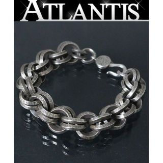 クロムハーツ CHROME HEARTS 2 ダブルBリング DOUBLE B RING アクセサリー ブレスレット SV925 シルバー