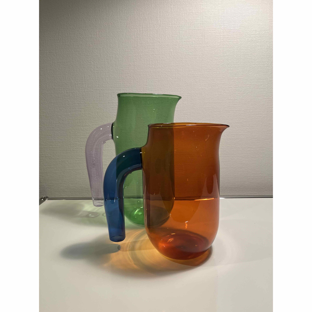 HAY Jug S & L共2件 Glass インテリア/住まい/日用品のキッチン/食器(食器)の商品写真