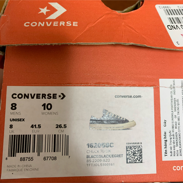 CONVERSE(コンバース)の新品未使用　converse チャックテイラー CT70 ブラック 26.5cm メンズの靴/シューズ(スニーカー)の商品写真