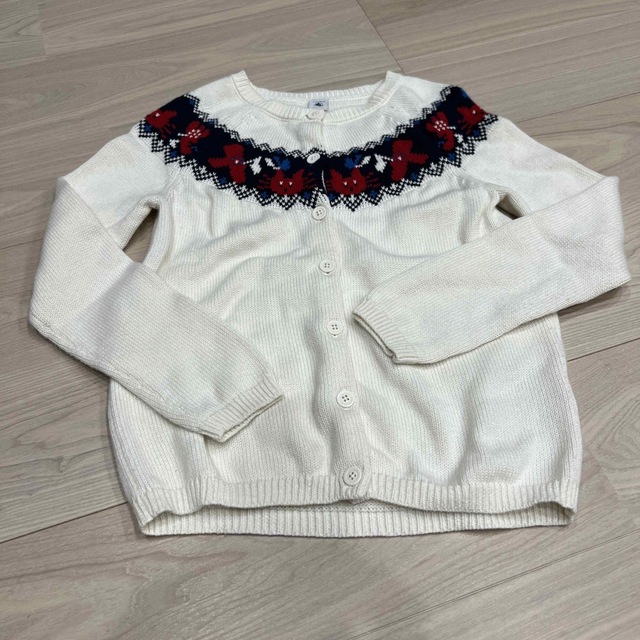 PETIT BATEAU(プチバトー)のプチバトー150センチ.カーディガン キッズ/ベビー/マタニティのキッズ服女の子用(90cm~)(カーディガン)の商品写真