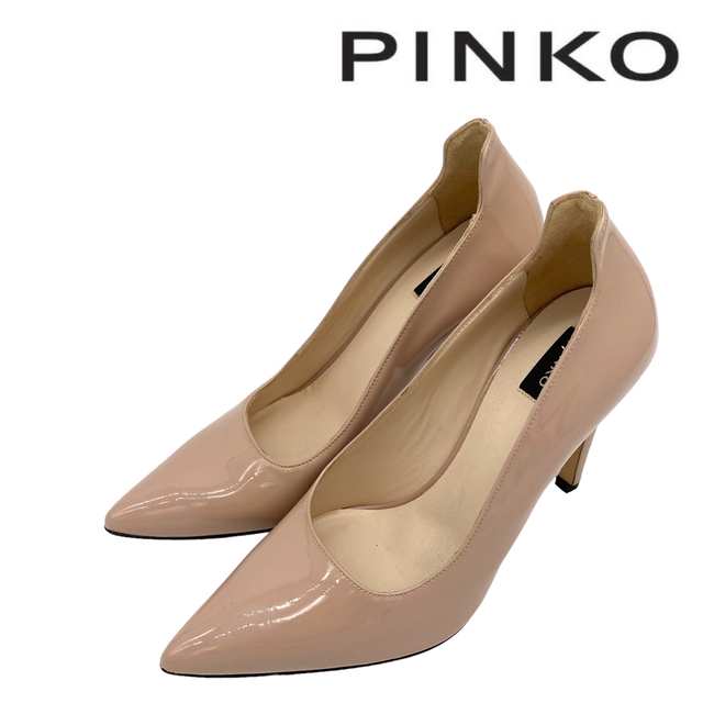 PINKO(ピンコ)の【極美品】PINKO ピンコ エナメル ポインテッドトゥ パンプス 23cm レディースの靴/シューズ(ハイヒール/パンプス)の商品写真