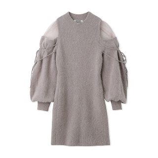 ウール 美シルエット ワンピース ベルト 上品 素敵 ヘリンボーン