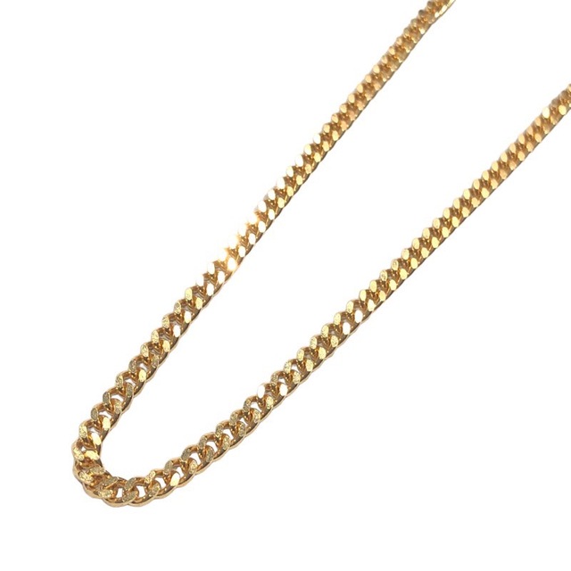 2面シングル喜平ネックレス　K18 ネックレス メンズ【中古】