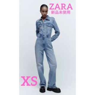 ザラ(ZARA)の【最終お値下げ中！】ZARA 新品未使用 TRF デニム ジャンプスーツ(オールインワン)