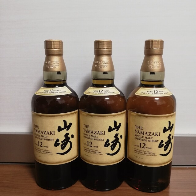 サントリー　山崎　12年　700ml　３本セット　新品未開栓品