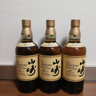 サントリー(サントリー)のサントリー　山崎　12年　700ml　３本セット　新品未開栓品(その他)