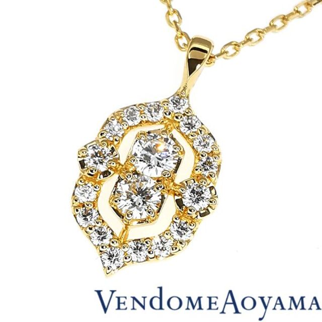 ヴァンドーム青山 K18 ダイヤモンド ネックレス 定価13万 www