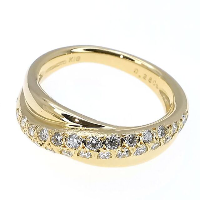 4個まで郵便OK ミキモト MIKIMOTO K18 ダイヤモンド リング 0.26ct