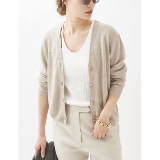 プラージュ(Plage)のプラージュ　Linen smooth short カーディガン(カーディガン)