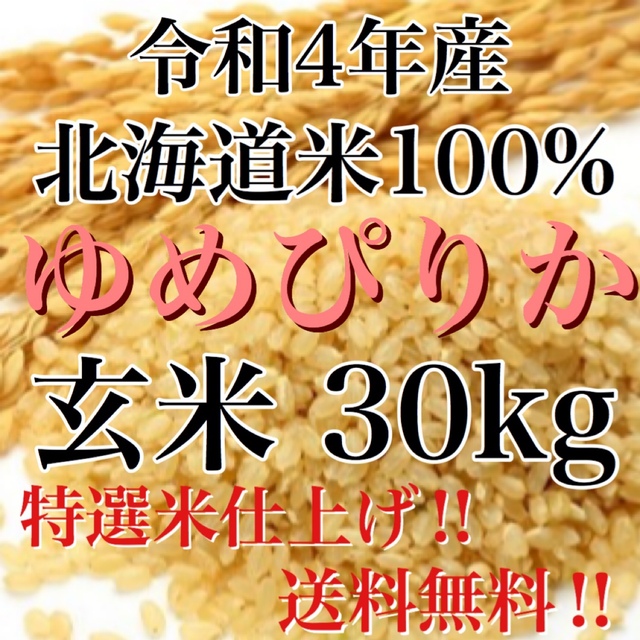 令和4年年度産北海道米100%ゆめぴりか