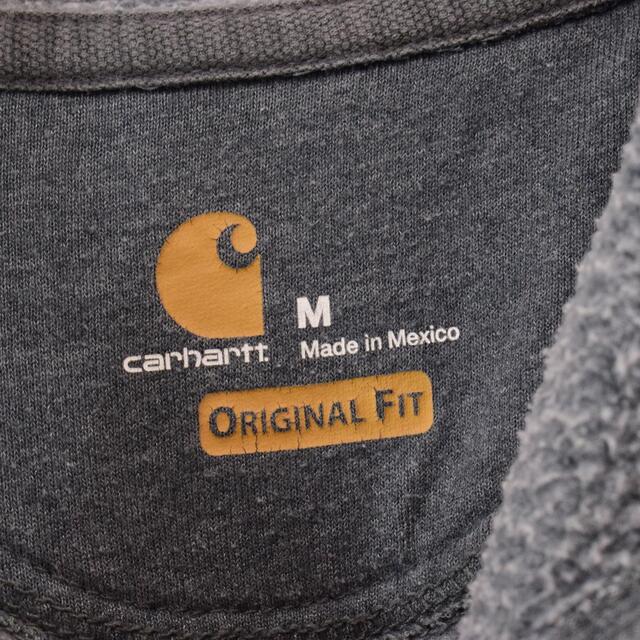 カーハート Carhartt ORIGINAL FIT 袖プリント スウェットプルオーバーパーカー メンズL /eaa300238