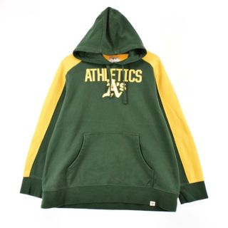 古着 Fanatics MLB Oakland Athletics オークランド アスレチックス スウェットプルオーバーパーカー メンズL /eaa305529(スウェット)