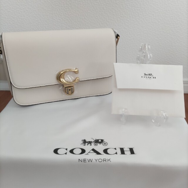 COACH コーチ ストゥディオ レザー ショルダーバッグ ホワイト