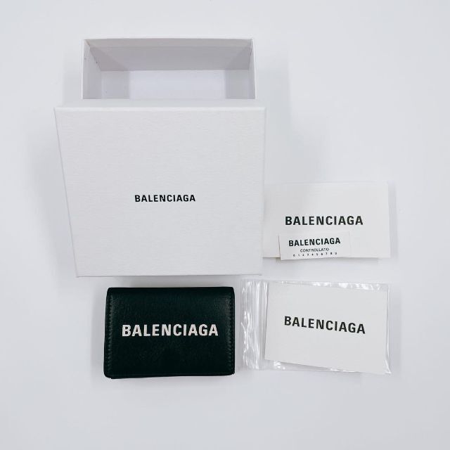 BALENCIAGA バレンシアガ　折り財布　レザー　箱付き