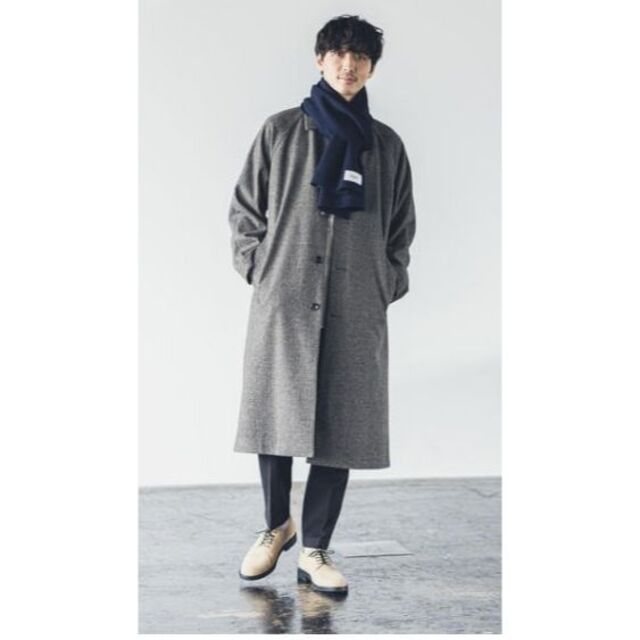 GLOBAL WORK - ウーリーテック ステンカラーコート 新品 M(~L