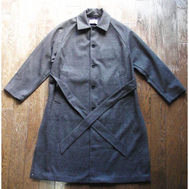 GLOBAL WORK - ウーリーテック ステンカラーコート 新品 M(~L