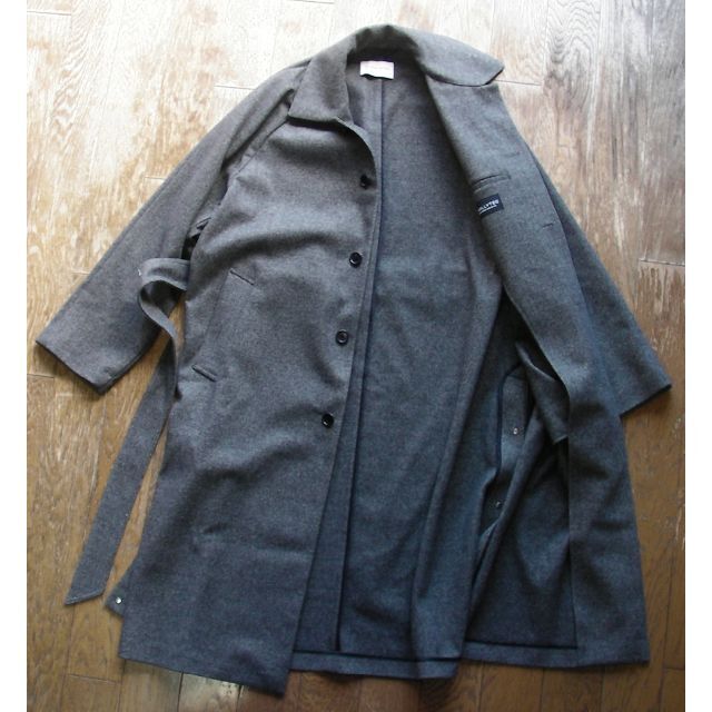 GLOBAL WORK - ウーリーテック ステンカラーコート 新品 M(~L