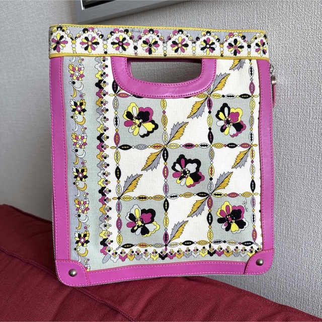 EMILIO PUCCI エミリオプッチ◇ハンドバッグ ミニバッグ◇ピンク EMILIO PUCCI エミリオプッチ◇ハンドバッグ ミニバッグ◇ピンク