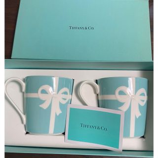 ティファニー(Tiffany & Co.)の【新品未使用】TIFFANY&Co マグカップ ブルー リボン(グラス/カップ)