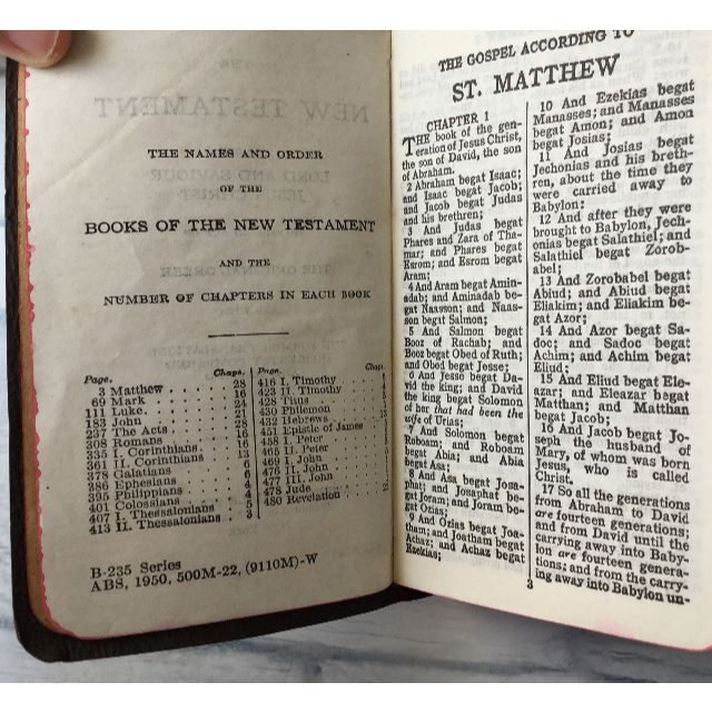 New Testament  AMERICAN BIBLE SOCIETY エンタメ/ホビーの本(洋書)の商品写真