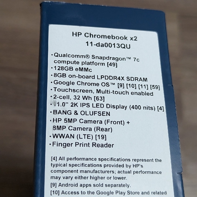 HP Chromebook x2 11 （8GB・LTEモデル）