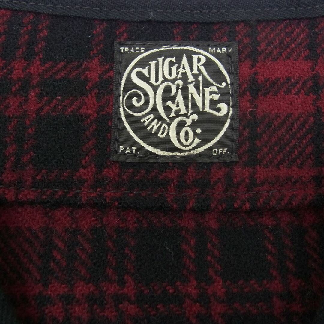 Sugar Cane(シュガーケーン)のSUGAR CANE シュガーケーン SC13207 FICTION ROMANCE 21.25oz.WOOL CHECK CRUISER VEST ベスト レッド系 36【中古】 メンズのトップス(ベスト)の商品写真