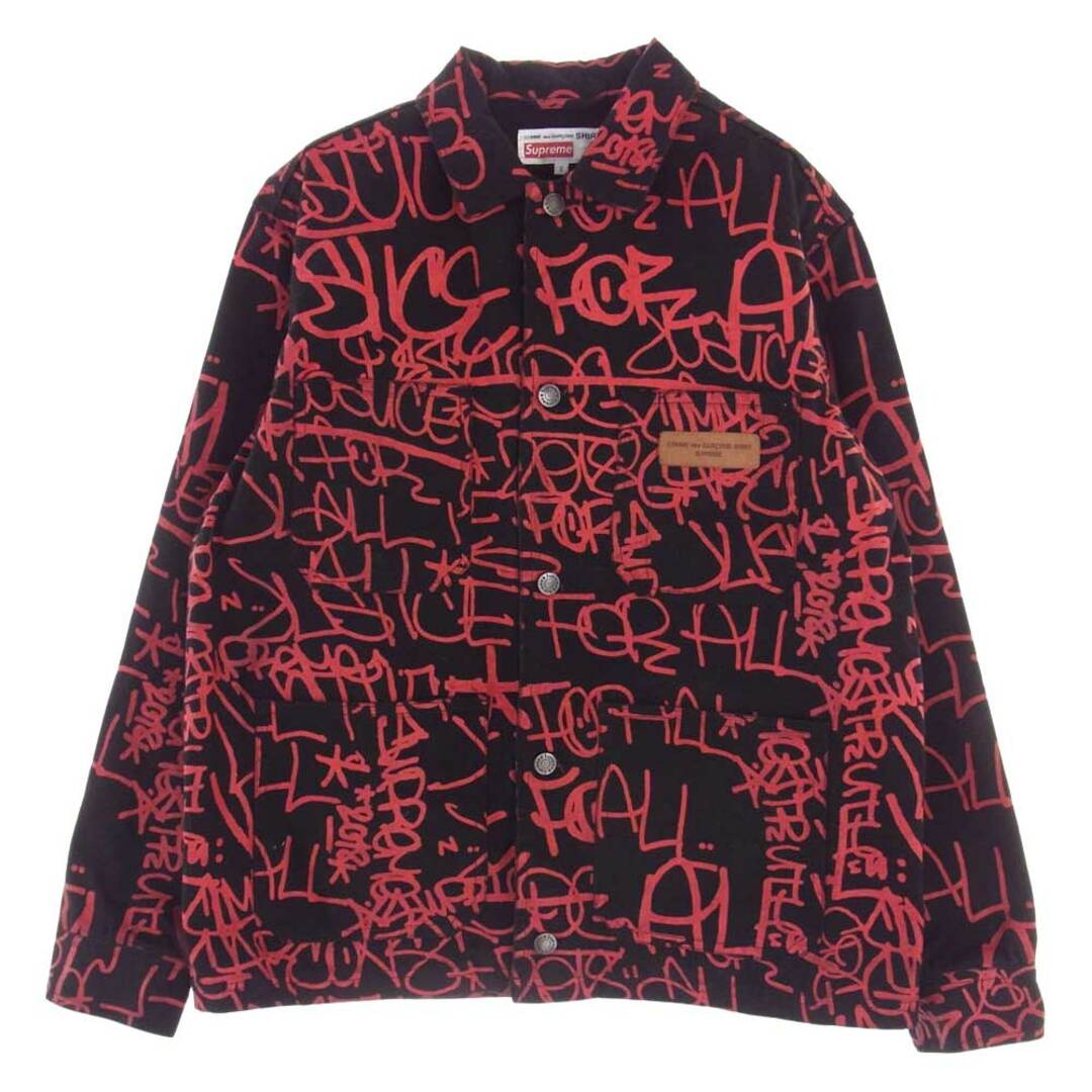 Supreme シュプリーム ジャケット 18AW × C.D.G SHIRT Printed Canvas ...