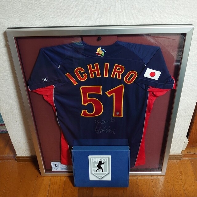 2022正規激安】 イチロー直筆サイン 2006年WBC ユニフォーム 記念品+