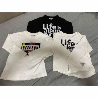 プティマイン(petit main)のブランシェス他　まとめ売り　ロンT3点セット　100 (Tシャツ/カットソー)