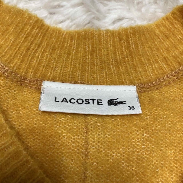 LACOSTE(ラコステ)のLACOSTE ブークレー ニット  黄ワニ レディースのトップス(ニット/セーター)の商品写真