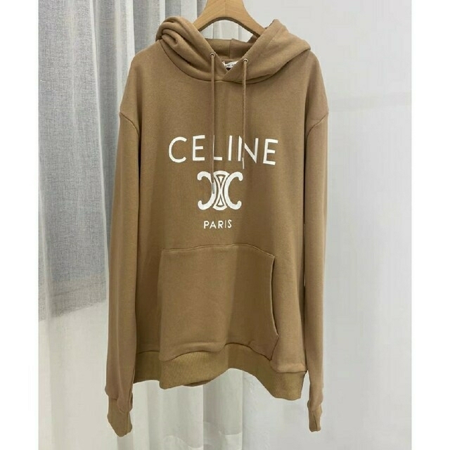 celine セリーヌ フーディー パーカー ロゴ入り 【超歓迎された】