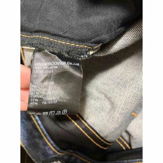 変更OK UNDERCOVER アンダーカバー 21AW シルク切替 デニムパンツ